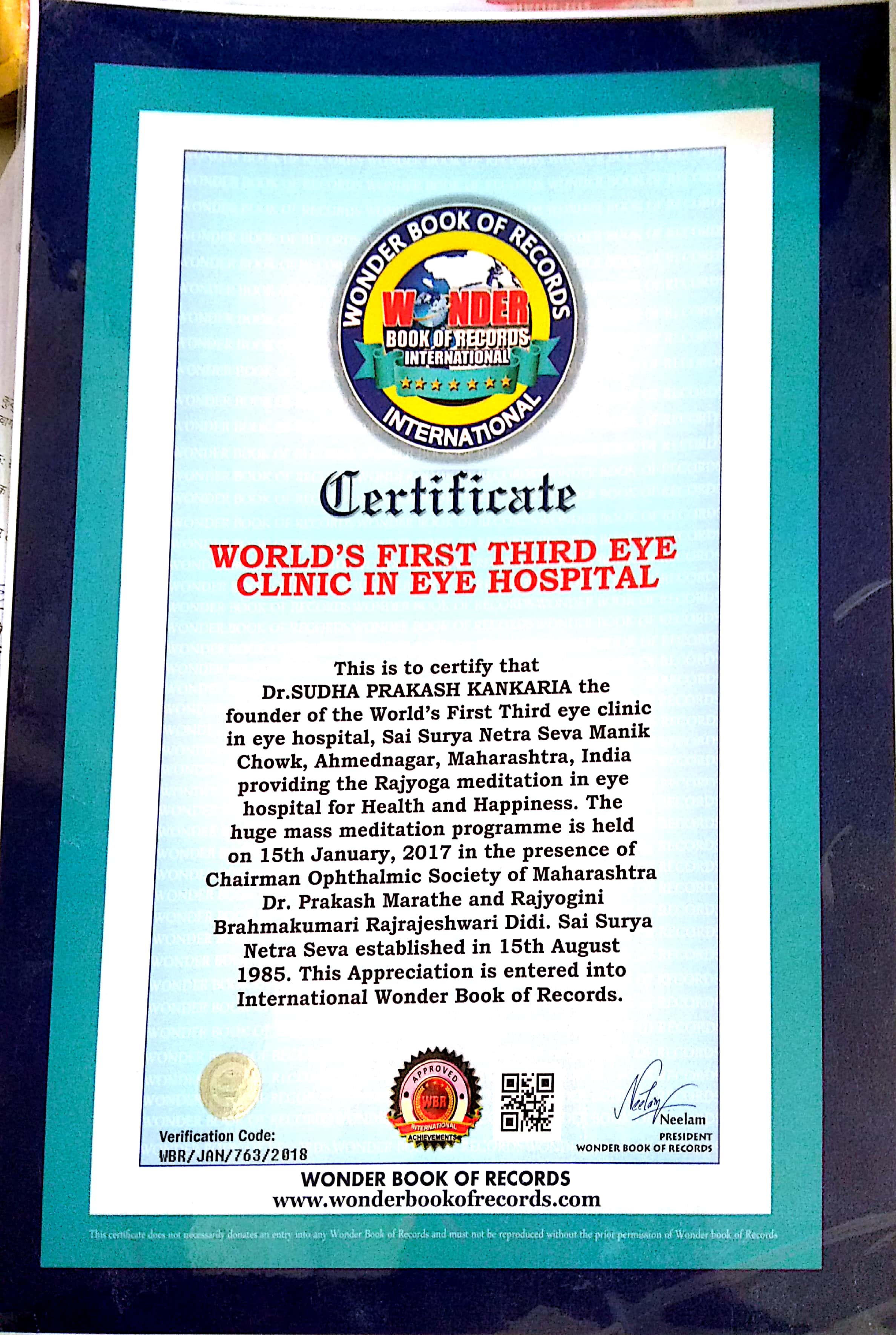Third Eye World record Certificate (1) Third Eye World record Certificate (1)
